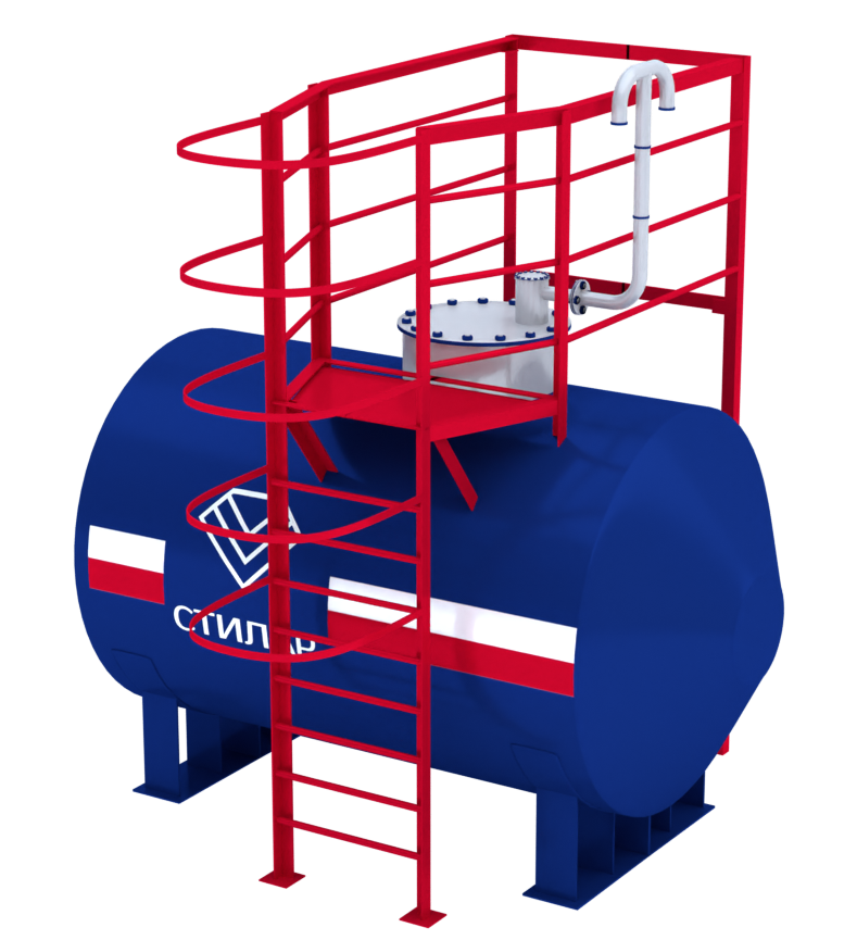 Горизонтальный резервуар РГСН для химических веществ 15 м³ от завода-производителя